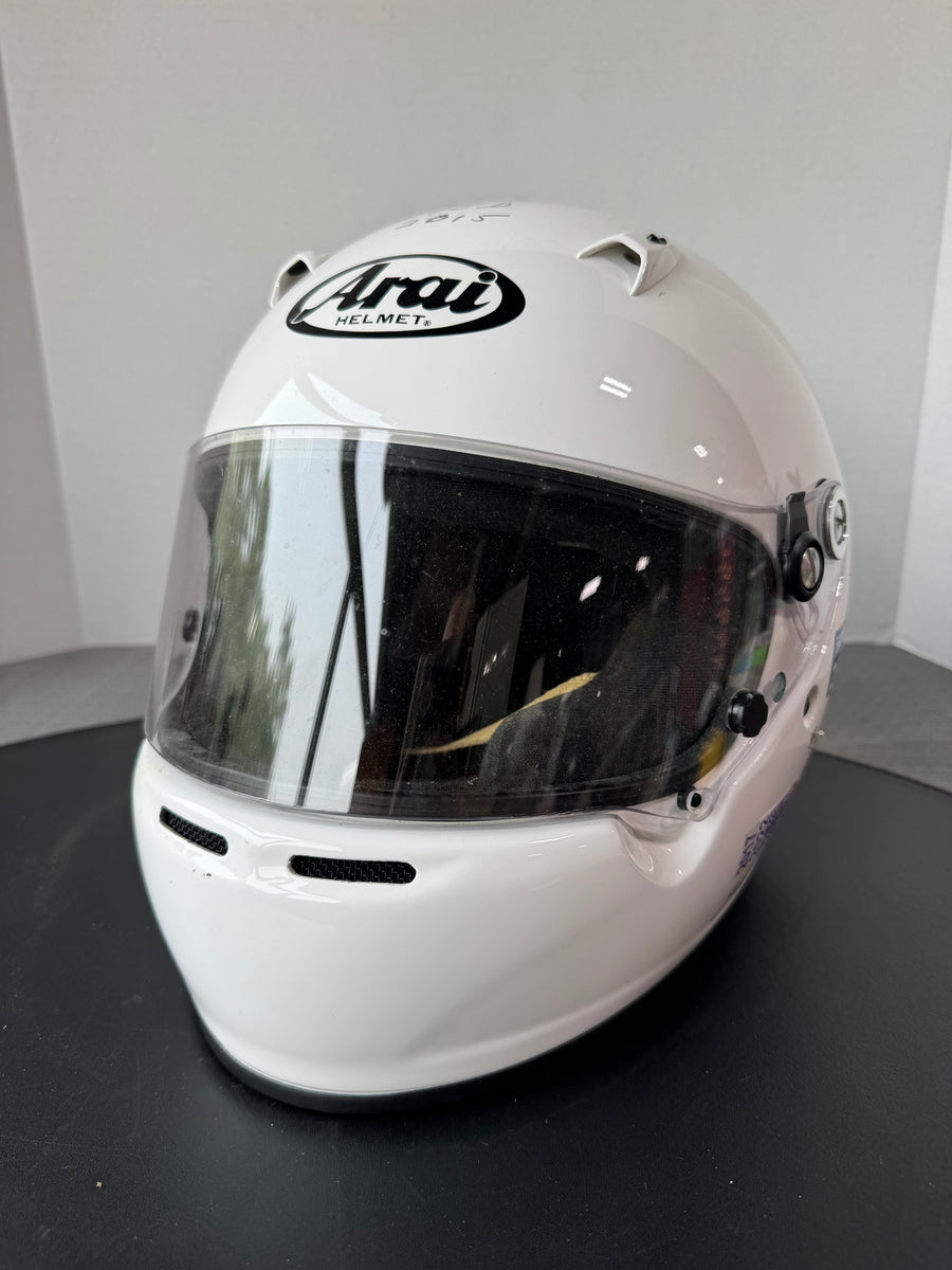 ARAI GP-5W White Closed Car Racing Helmet SIZE MEDIUM – Williamsburg Estate Services
