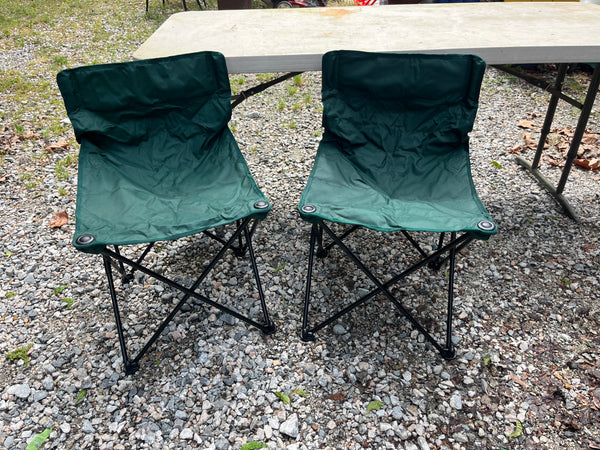 Green Camp Chairs (2)