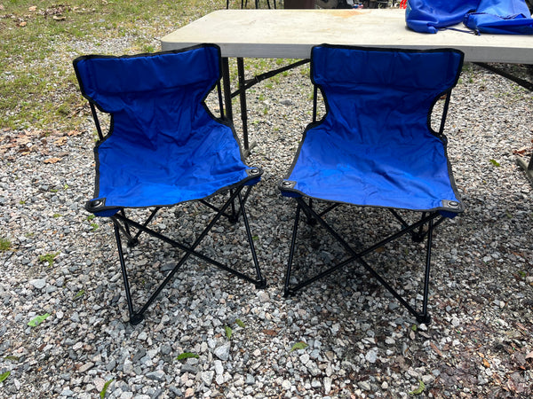 Blue Camp Chairs (2)