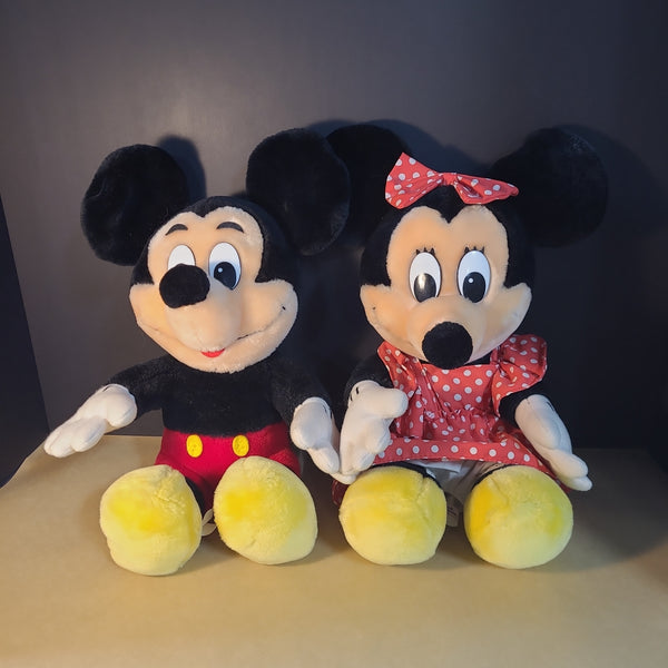 Vintage Disneyland Minnie Mouse with Mickey Plushes