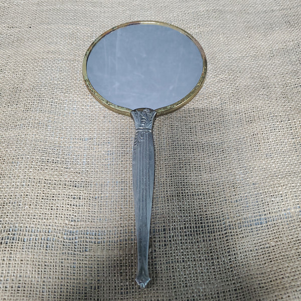 Vintage Metal Hand Mirror