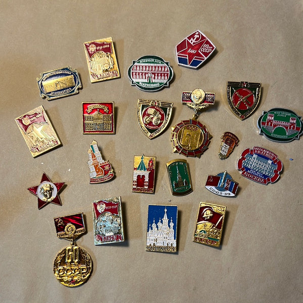 Lot of Soviet Union Pins/Badges
