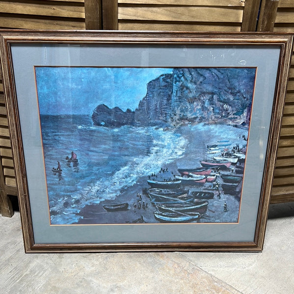 Boats on Beach - Claude Monet Print