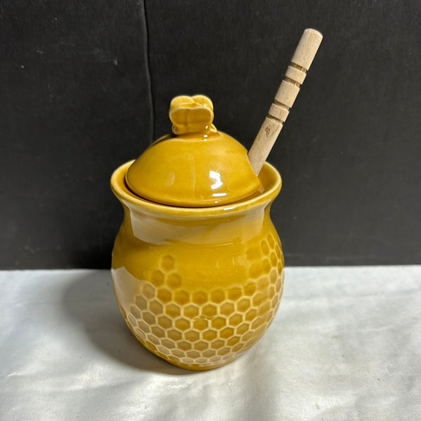 Creative Co. Honey Comb Honey Jar w/Dipper