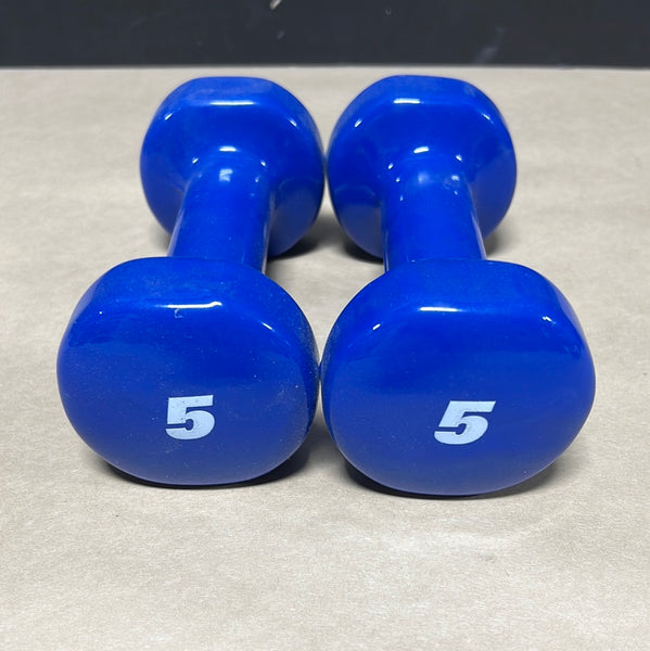 Blue Athletec Five Pound Weights