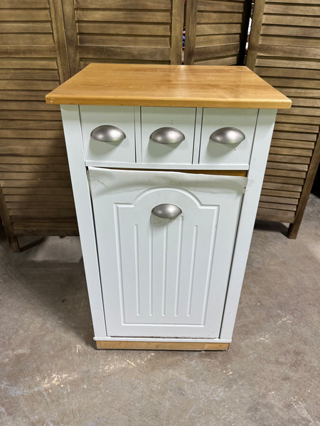 Trash Can Cabinet on Casters