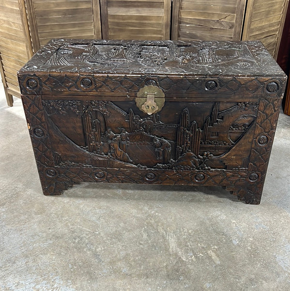 Asian Style Carved Chest