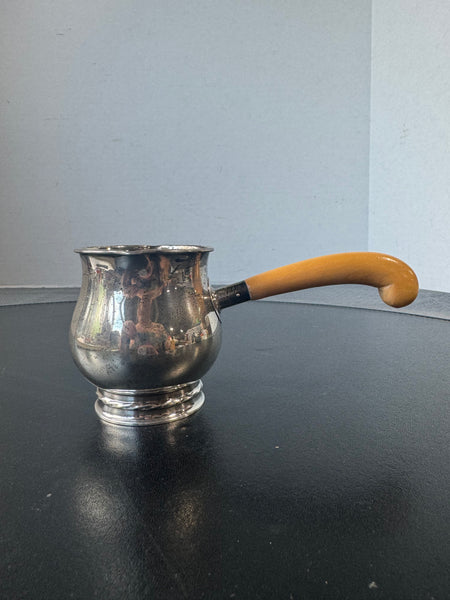 Towle Sterling Silver Pipkin with Wooden Handle