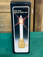 Solid Brass Pineapple Electric 7 1/4” Candle Light