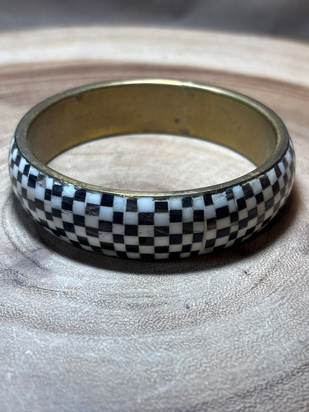 Checker Inlay Bracelet