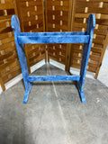Blue Sponge Painted Quilt Rack