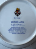 4-Piece Leopard Lazuli by Lynn Chase Rimmed Soup Bowls (2 SETS AVAILABLE—PRICED INDIVIDUALLY AT $95 EACH SET) (E)