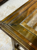 Square Brass/Glass Coffee Table
