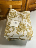 Pottery Barn Cream/Gold Tone Towels,2 pc