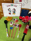 Bin of Mickey and Minnie Mouse Items