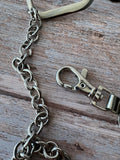 Retro Silver Tone Chain Adjustable Belt