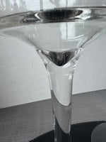 Pair of House of Hampton Clear Glass Pedestal Hurricanes