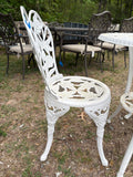 B-Cast Metal White Garden/Patio Bistro Set, Three Pieces