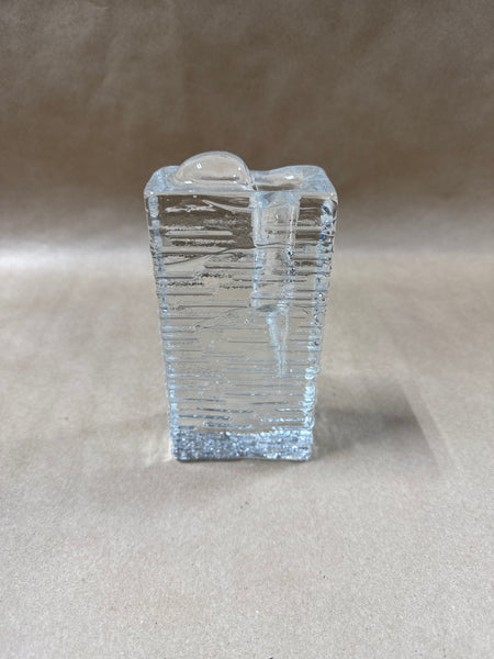 Marsberger Glassworks Ritzenhoff West Germany Block Glass Vase