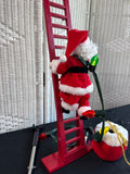 Cracker Barrel Super Climbing Santa With Lights And Sound WORKS