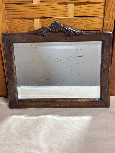 Vintage Mirror in Solid Wood Frame - Heavy