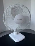 Home Essentials White Oscillating 3-Speed Fan