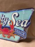 Salty Sea Shack Metal Sign Sealed