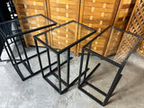 Ikea Vittsjo Set of 3 Lightweight Glass Top Side Tables