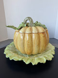 4-Piece Fitz and Floyd Pumpkin Soup Tureen Set