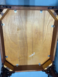 Unbranded End Table with Carved Accents