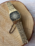 Seiko Vintage Gold Tone Women’s Watch Brown Gradient Dial