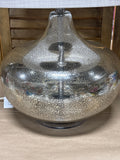 Mercury Glass Style Lamp with Drum Shade