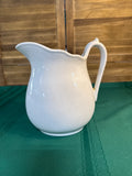 Royal Patent Ironstone White Pitcher