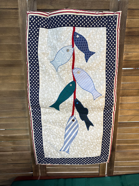 Americana Fish Wall Hanging