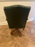 Green Leather Office Chair