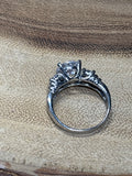 Thai Sterling Faux Diamond Ring - 7.25   TWO AVAILABLE PRICED INDIVIDUALLY AT $25