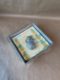 Lenox Pineapple Napkin Box With Pineapple Weight - Appears Unused