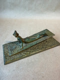 Art Nouveau Woman Brass Desk Paper Clip