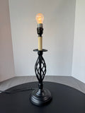 Black Metal Twist Table Lamp (WORKS)