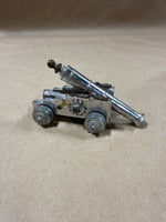 Small Vintage Metal Civil War Cannon — Made in Italy