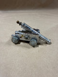 Small Vintage Metal Civil War Cannon — Made in Italy