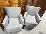 Ashley Furniture Pair of Gray Upholstered Chairs