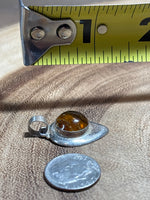 Sterling & Amber Pendant