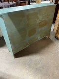 Turquoise/Teal Painted Console Cabinet