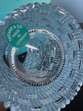 Tiffany & Co. Crystal Basket Weave Cylinder Vase with Box