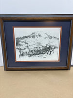 Cold Water Canyon Print by Lionel Barrymore; Signed