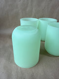 Ribbed Majestic Jadite Green Drinking Tumblers // 2 Sets Available // PRICED INDIVIDUALLY