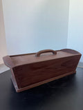Rustic Primitive Style Tool Caddy Lidded Storage Box