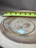 Yellow Wire Choker with Sterling Clasp