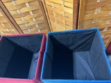 Set of 3 Fabric Storage Cubes with Trays